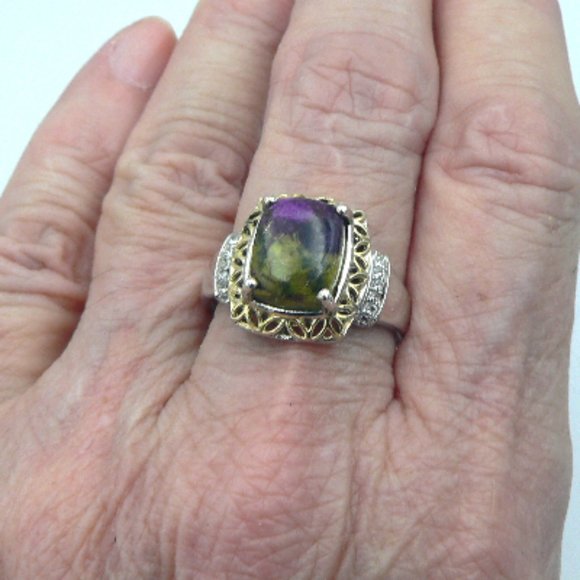 Sz 8 Genuine Tasmanian Stichtite Ring NWOT - Picture 5 of 5